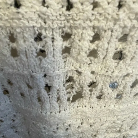 Spiritual Gangster Distressed Cream Knit Sweater - Picture 5 of 8